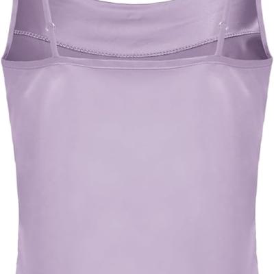 Women's Silk Satin Camisole Cowl Neck Tank Top Cami Silky Basic Tank Shirt Blouses