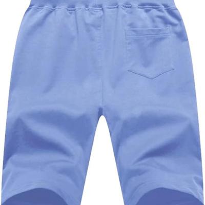 Mens Shorts Casual Drawstring Zipper Pockets Elastic Waist