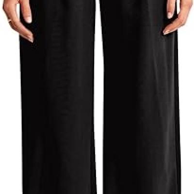 High Waisted Work Pants for Women Business Casual Outfits 2025 Office Dress Pants Trousers with Pockets