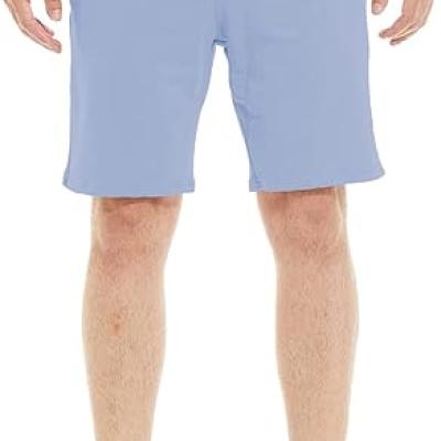 Mens Shorts Casual Drawstring Zipper Pockets Elastic Waist