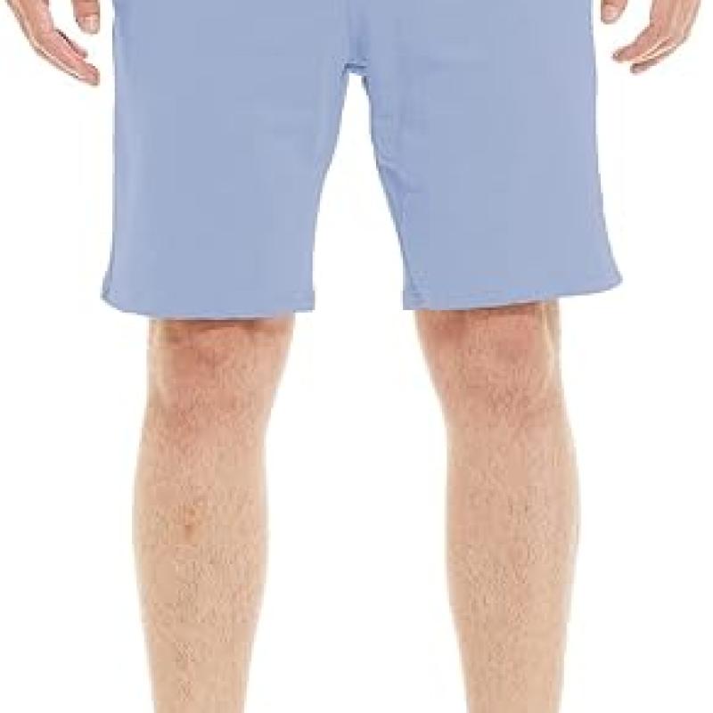 Mens Shorts Casual Drawstring Zipper Pockets Elastic Waist