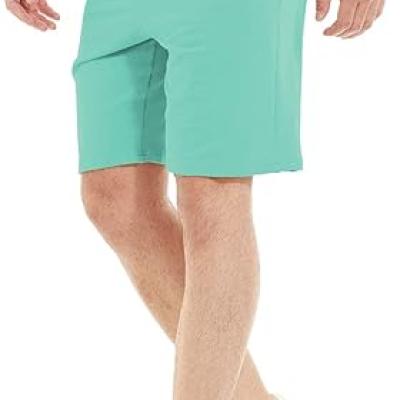 Mens Shorts Casual Drawstring Zipper Pockets Elastic Waist