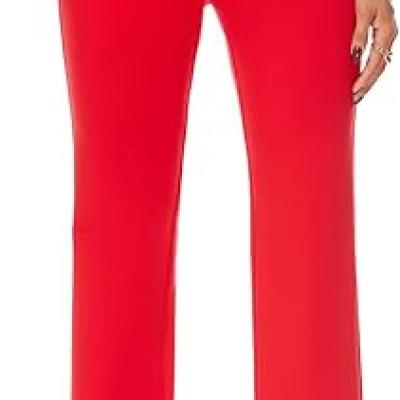 Women's Stretchy Straight Leg Dress Work Pants Business Office Casual Slacks with Pockets