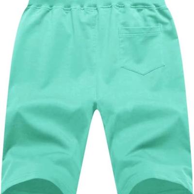 Mens Shorts Casual Drawstring Zipper Pockets Elastic Waist