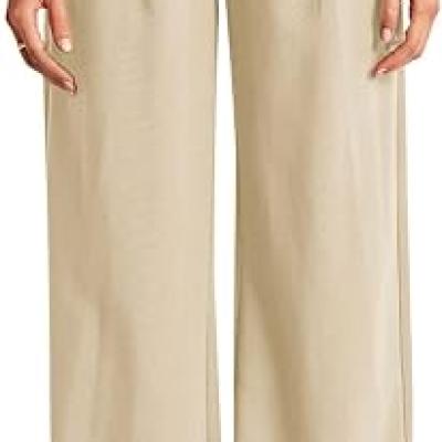 High Waisted Work Pants for Women Business Casual Outfits 2025 Office Dress Pants Trousers with Pockets