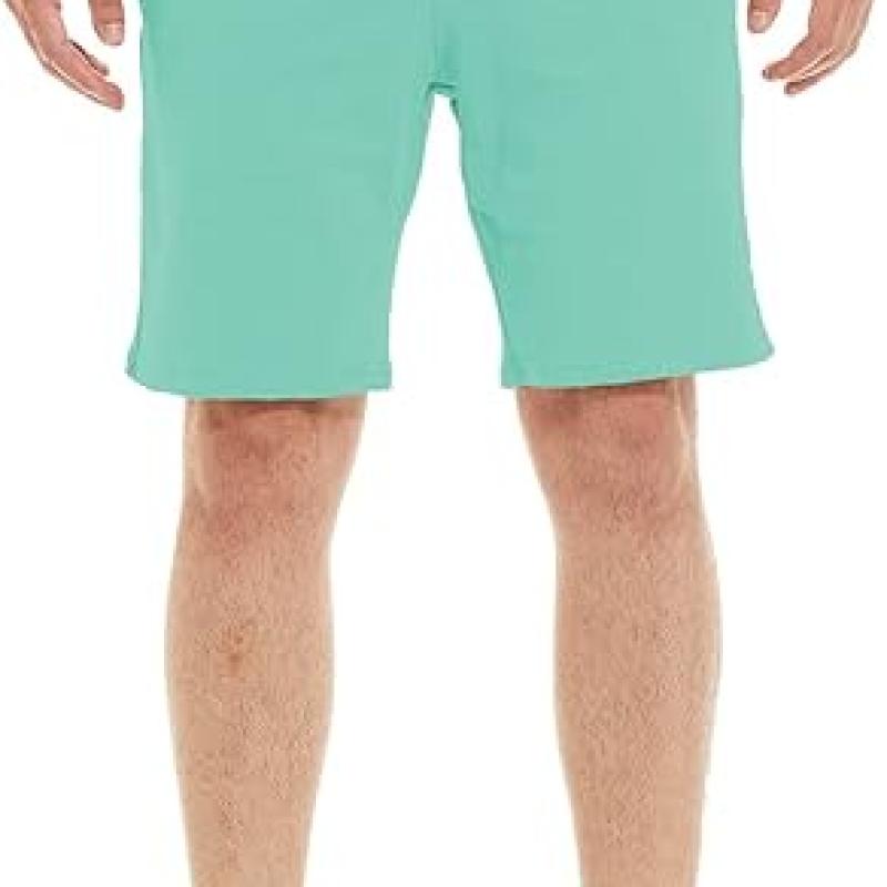 Mens Shorts Casual Drawstring Zipper Pockets Elastic Waist