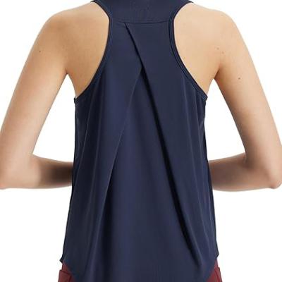 Women's Workout Tops Sleeveless Running Athletic Shirts Tank Tops Racerback Quick Dry UPF 50+