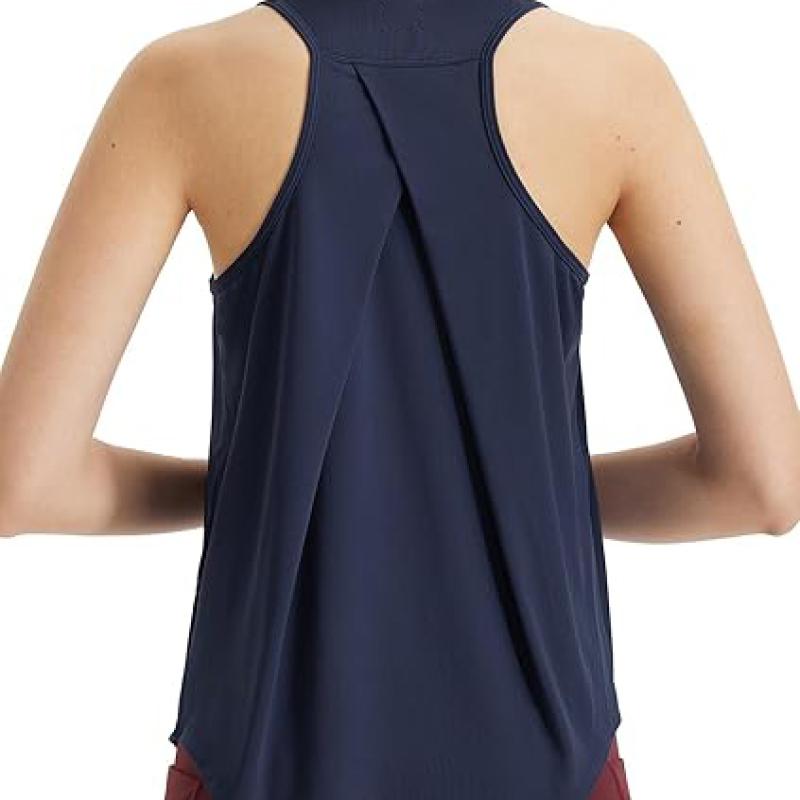 Women's Workout Tops Sleeveless Running Athletic Shirts Tank Tops Racerback Quick Dry UPF 50+