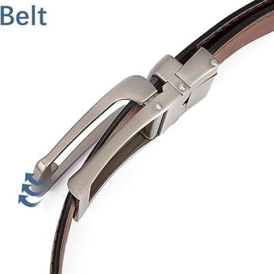 Mens Belt Leather Ratchet 1 3/8'' Belt For Men Gift Dress and Casual with Adjustable Buckle, Trim to Fit