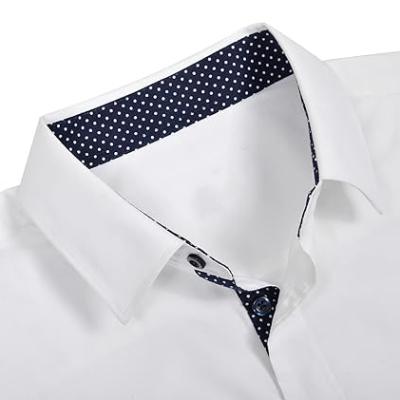 Mens Dress Shirts Regular Fit Long Sleeve Stretch Business Dress Shirts for Men