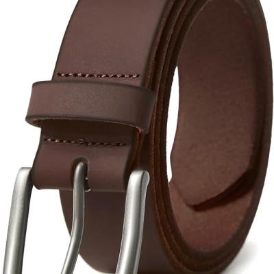 Men's Genuine Leather Casual Every Day Jeans Belts, Handmade Men Leather Belt with Gift Box