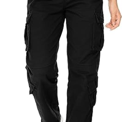 Womens Cargo Army Combat Work Pants with 8 Pockets Casual Cotton Ripstop Construction Pants
