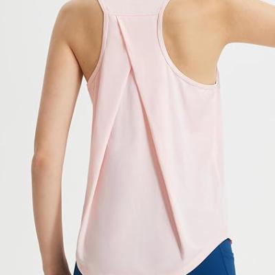 Women's Workout Tops Sleeveless Running Athletic Shirts Tank Tops Racerback Quick Dry UPF 50+
