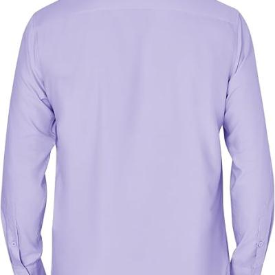 Men's Dress Shirts Wrinkle Free Long Sleeve Formal Shirt Solid Business Casual Wedding Button Down Shirts with Pocket