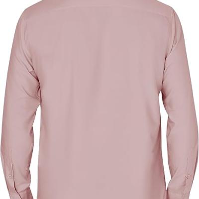 Men's Dress Shirts Wrinkle Free Long Sleeve Formal Shirt Solid Business Casual Wedding Button Down Shirts with Pocket