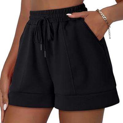 Women's Air Layer Casual Comfy Moisture Wicking Drawstring Shorts with Pockets