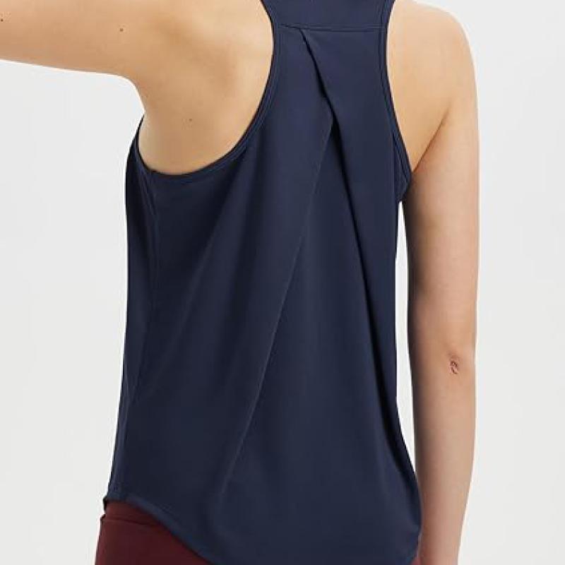 Women's Workout Tops Sleeveless Running Athletic Shirts Tank Tops Racerback Quick Dry UPF 50+