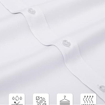 Slim Fit Mens Dress Shirts for Men Button Down Long Sleeve Dress Shirts Wrinkle Free Formal Stain Proof