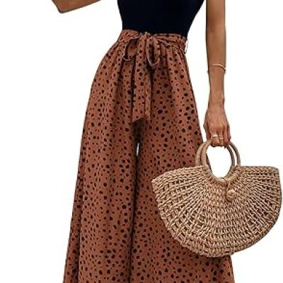 Women's Jumpsuits Dressy Casual Summer Loose Wide Leg Tank Top Jumpsuit with Belt
