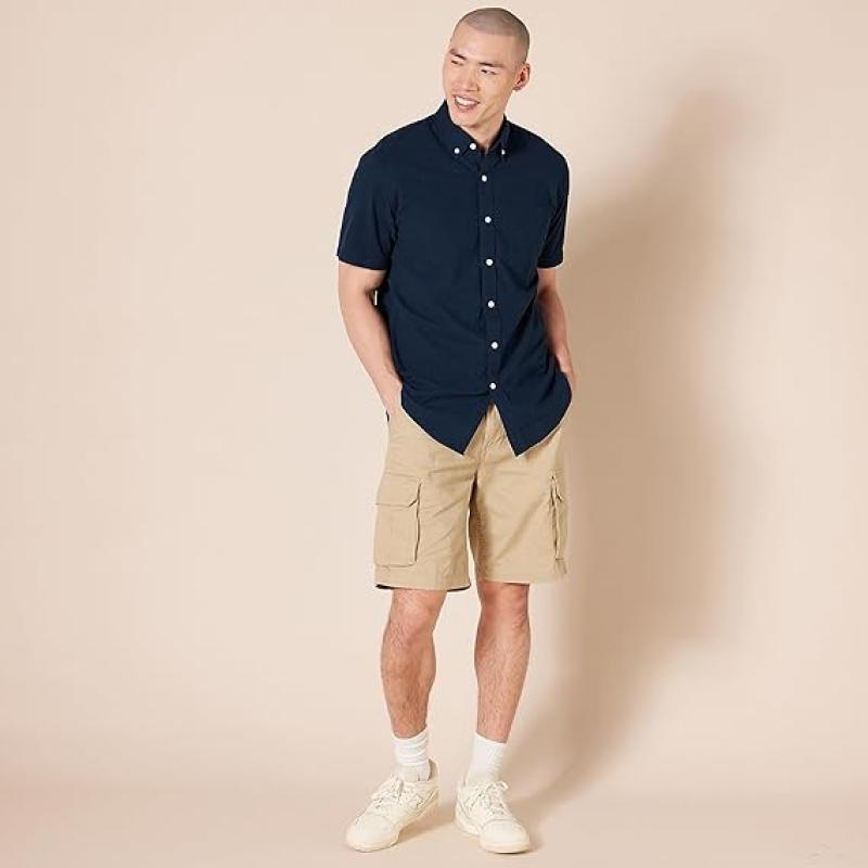Men's Regular-Fit Short-Sleeve Pocket Oxford Shirt