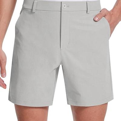 Mens Golf Shorts 7 Inch Inseam Flat Front Hybrid Stretch Dress Casual Work Shorts with 5 Pockets Lightweight Quick Dry