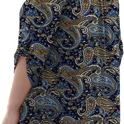 Womens Tops Dressy Casual 3/4 Sleeve Shirts Tunic Blouses Plus Size Tops for Women