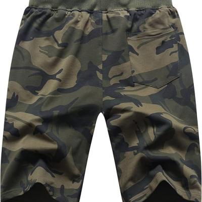 Mens Shorts Casual Drawstring Zipper Pockets Elastic Waist