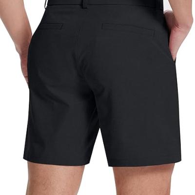 Mens Golf Shorts 7 Inch Inseam Flat Front Hybrid Stretch Dress Casual Work Shorts with 5 Pockets Lightweight Quick Dry