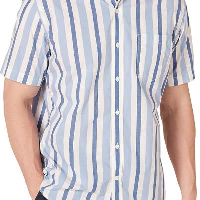 Essentials Men's Regular-Fit Short-Sleeve Poplin Shirt