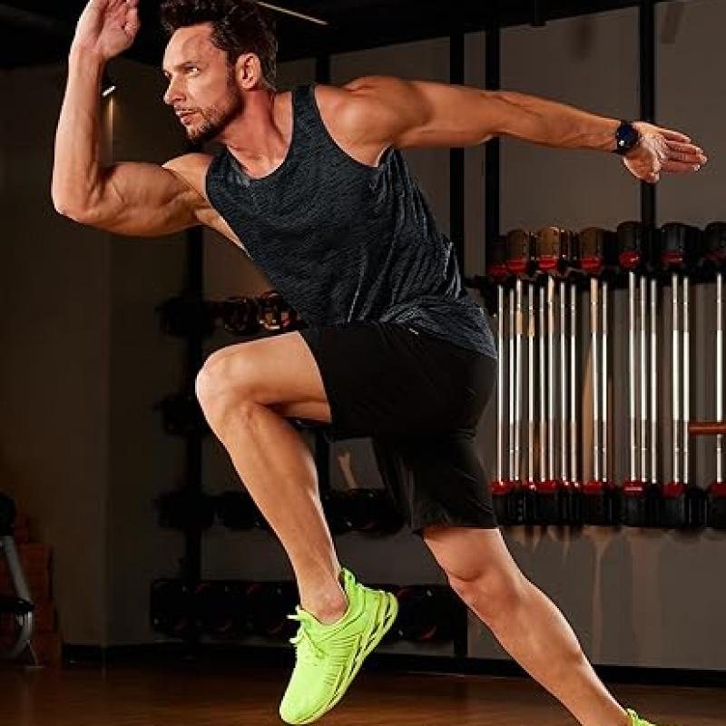 Men's Tank Tops Quick Dry Sleeveless Workout Muscle Shirt Athletic Bodybuilding Gym Performance Tee Shirts