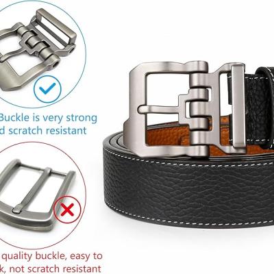 Belts for Men Big and Tall, Mens Belt Leather for Casual Jeans Dress Work All Size 28"-64" Black Brown Width