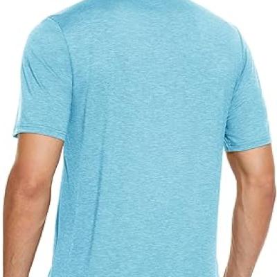 Men's Short Sleeve Polo Golf Shirts 3-Button Moisture Wicking Athletic T-Shirts Casual Collared Shirt