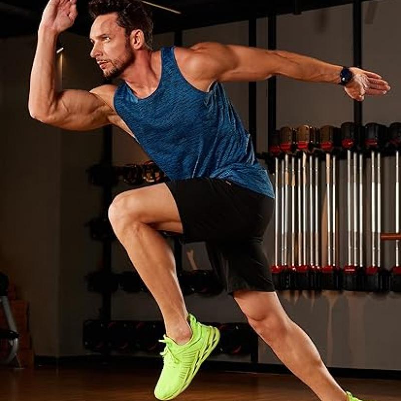 Men's Tank Tops Quick Dry Sleeveless Workout Muscle Shirt Athletic Bodybuilding Gym Performance Tee Shirts