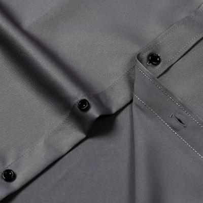 Men's Stretch Wrinkle Free Dress Shirts Formal Wedding Prom Long Sleeve Slim Fit Button Down Shirts