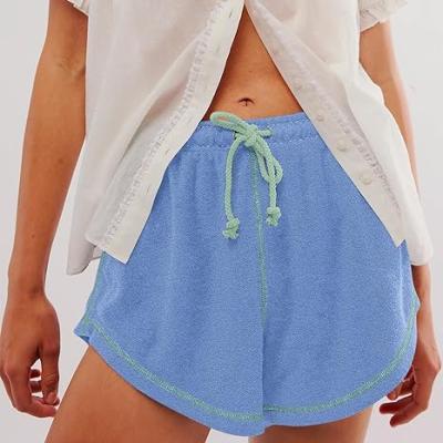Women’s Casual Shorts Comfy Drawstring Elastic Waist Summer Beach Workout Lounge Shorts for Women