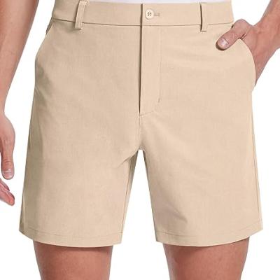 Mens Golf Shorts 7 Inch Inseam Flat Front Hybrid Stretch Dress Casual Work Shorts with 5 Pockets Lightweight Quick Dry