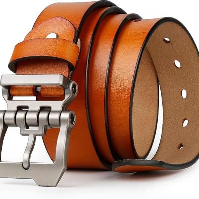 Belts for Men Big and Tall, Mens Belt Leather for Casual Jeans Dress Work All Size 28"-64" Black Brown Width