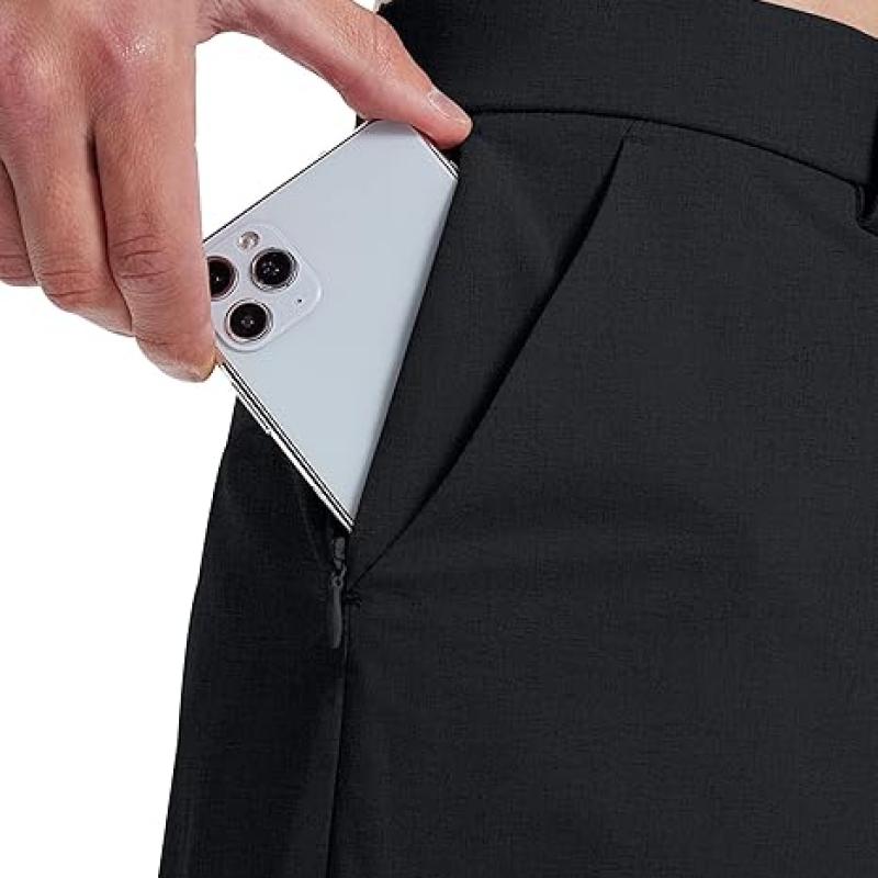 Mens Golf Shorts 7 Inch Inseam Flat Front Hybrid Stretch Dress Casual Work Shorts with 5 Pockets Lightweight Quick Dry