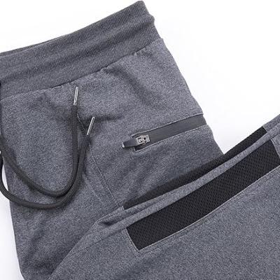 Mens Joggers Sweatpants Slim Fit Workout Training Thigh Mesh Gym Jogger Pants with Zipper Pockets