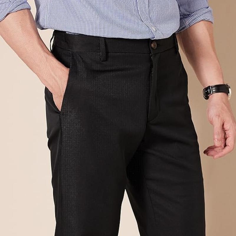 Men's Slim-Fit Flat-Front Dress Pant
