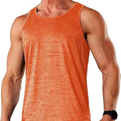 Men's Tank Tops Quick Dry Sleeveless Workout Muscle Shirt Athletic Bodybuilding Gym Performance Tee Shirts