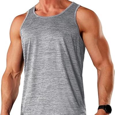Men's Tank Tops Quick Dry Sleeveless Workout Muscle Shirt Athletic Bodybuilding Gym Performance Tee Shirts