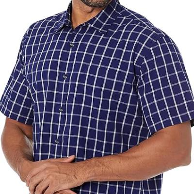 Men's Regular-Fit Short-Sleeve Poplin Shirt