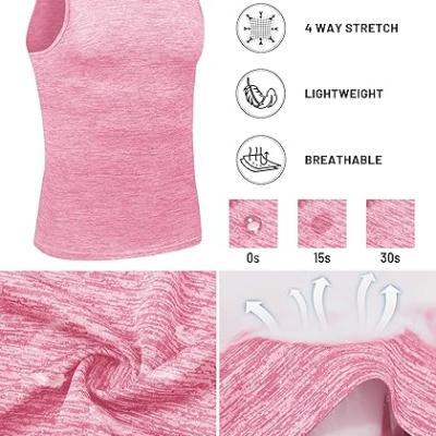 Mens Workout Tank Tops Summer Gym Muscle Ribbed Sleeveless Henley Shirt Casual Knitted Slim Fit Beach