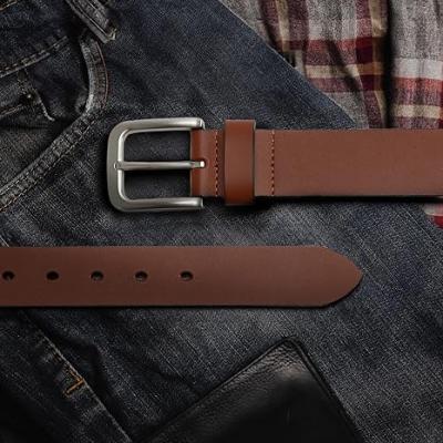Leather Belt for Men - 35mm Men Belts for Jeans Casual and Dress
